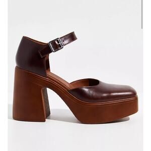 Free People Womens 41 / US 11 Gwen Platform Mary Jane Heels Vampire Goth Edgy